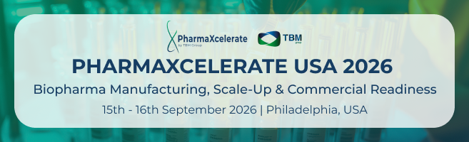 Banner de PharmaXcelerate USA 2026