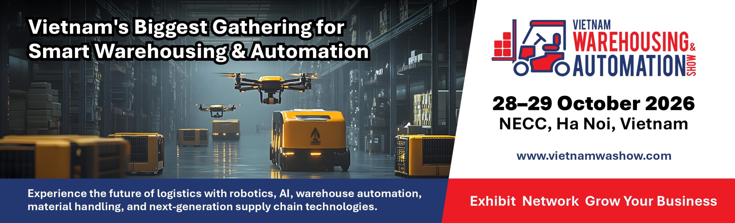 Banner de Vietnam Warehousing & Automation Show 2026